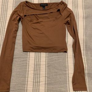 Long sleeve crop top